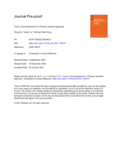 Dual humanness and trust in conversational AI: A person-centered approach
