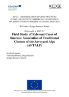 Field Study of Relevant Cases of Success: Association of Traditional Cheeses of the Savoyard Alps (AFTALP)