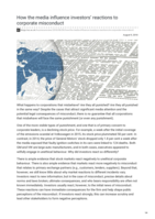How the media influence investors’ reactions to corporate misconduct