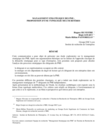 Management stratégique des PMI: proposition d'une typologie multicritères