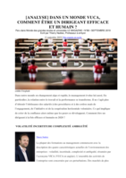 Dans un monde VUCA, comment être un dirigeant efficace et humain