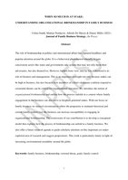 When so much is at stake: Understanding organizational brinkmanship in family business