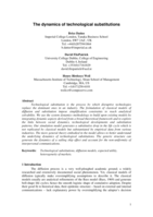 The Dynamics of Technological Substitutions