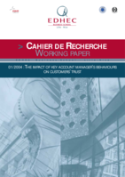 The impact of key account managers' behaviours on customers' trust