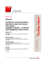 Conflits de normes de justice distibutive dans les fusions entre egaux: Inegalite, inequite... et divorce chez biomerieux-pierre fabre