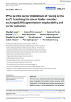 What are the career implications of ‘seeing eye to eye’?: Examining the role of leader‐member exchange (LMX) agreement on employability and career outcomes