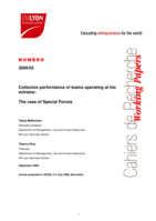 Collective performance of teams operating at the extreme: the case of Special Forces