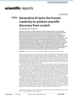 Generative AI lacks the human creativity to achieve scientific discovery from scratch
