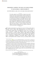 Brokered Careers: The Role of Search Firms in Managerial Career Mobility