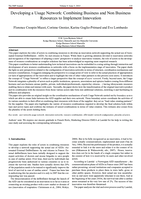 Developing a usage network: combining business and non business resources to implement innovation