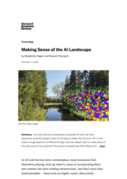 Making Sense of the AI Landscape