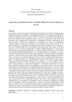Exploration and exploitation dynamics: Capability building and renewal in high-growth start-ups