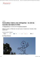 Innovateur dans une entreprise: la clé du succès est dans le titre