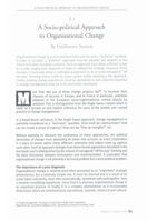 A socio-political approach to organisational change
