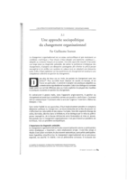 Une approche sociopolitique du changement organisationnel