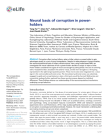 Neural basis of corruption in power-holders
