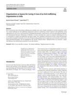 Organizations as Spaces for Caring: A Case of an Anti-trafficking Organization in India