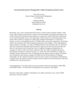 Devoted but Disconnected: Managing Role Conflict Through Interactional Control