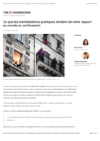 Ce que les manifestations publiques révèlent de notre rapport au monde en confinement
