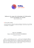Influence des usages des technologies de l'information sur les assemblages de contrôle