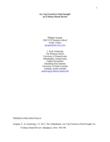 The Ombudsman: Are Top Executives Paid Enough?: An Evidence-Based Review