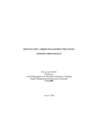 Issues in New Career Management Practices: Insights from France