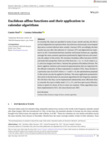 Euclidean Affine Functions and their Application to Calendar Algorithms
