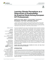Learning Climate Perceptions as a Determinant of Employability: An Empirical Study Among European ICT Professionals