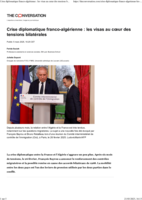 Crise diplomatique franco-algérienne: les visas au cœur des tensions bilatérales