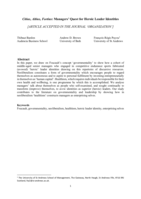 Citius, Altius, Fortius: Managers’ quest for heroic leader identities