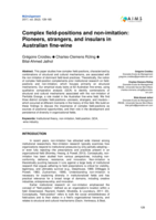 Complex field-positions and non-Imitation: Pioneers, strangers, and insulars in Australian fine-wine