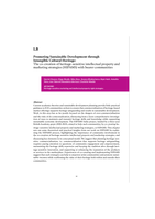 Promoting sustainable development through intangible cultural heritage: The co-creation of heritage-sensitive intellectual property and marketing strategies (HIPAMS) with bearer communities
