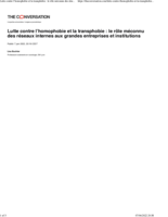 Lutte contre l’homophobie et la transphobie: le rôle méconnu des réseaux internes aux grandes entreprises et institutions