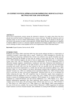 An Expert System Approach for Improving Service-Levels between Buyer and Supplier