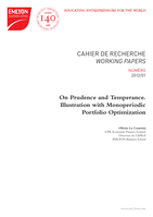 On prudence and temperance. Illustration with monoperiodic portfolio optimization