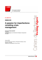 A passion for imperfections: Revisiting crisis management