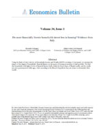 Do more financially literate households invest less in housing?: Evidence from Italy