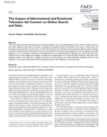 The impact of informational and emotional television ad content on online search and sales