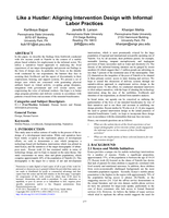 Like a hustler: aligning intervention design with informal labor practices
