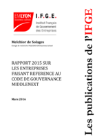 Rapport 2015 sur les entreprises faisant référence au code de gouvernance Middlenext