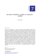 The most powerful leader is a servant leader
