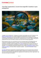 ‘Upcycling’ organizations: Lessons from nonprofits’ transition to open management