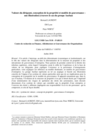 Valeurs du dirigeant, conception de la propriété et modèle de gouvernance: une illustration à travers le cas du groupe Auchan