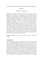 Emergency Relief Routing Models for Injured Victims Considering Equity and Priority