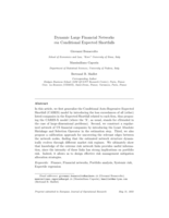 Dynamic Large Financial Networks via Conditional Expected Shortfalls