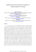 Adopting the Experiential Values Propositions as E-atmospherics: An Illustration through the Case of E-banking