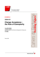 Change acceptance: The role of exemplarity
