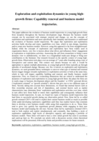 Exploration and exploitation dynamics in young high-growth firms: Capability renewal and business model trajectories