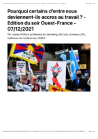 Pourquoi certains d’entre nous deviennent-ils accros au travail ?