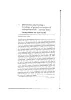 Developing and testing a typology of growth strategies of entrepreneurial IT service firms